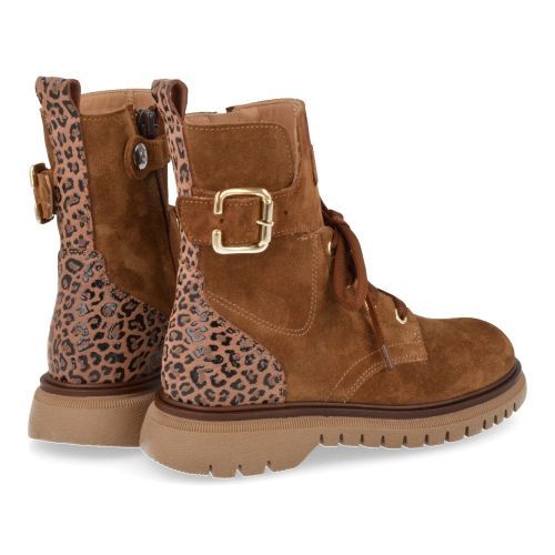 Zecchino d'oro Schnürstiefel cognac Mädchen (f05-3505) - Junior Steps