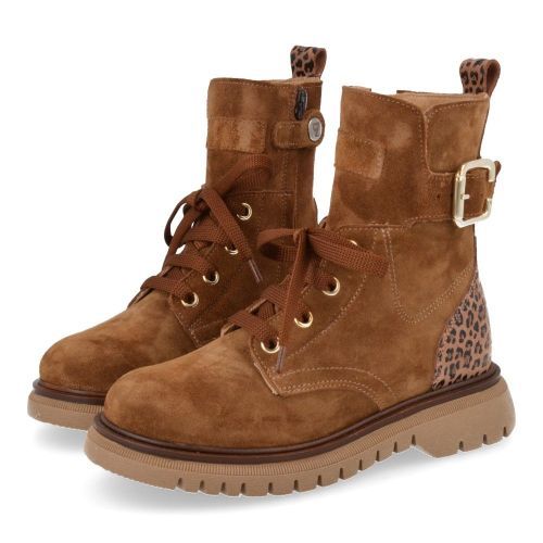 Zecchino d'oro Schnürstiefel cognac Mädchen (f05-3505) - Junior Steps