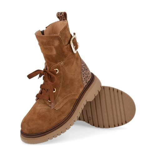 Zecchino d'oro Schnürstiefel cognac Mädchen (f05-3505) - Junior Steps