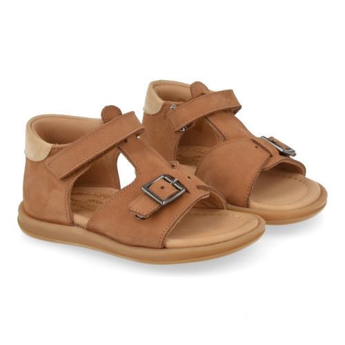 Zecchino d'oro sandalen cognac Jongens (cognac sandaaltje met gesloten hiel - A32-3201) - Junior Steps
