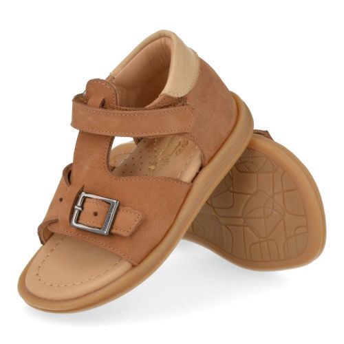 Zecchino d'oro sandalen cognac Jongens (cognac sandaaltje met gesloten hiel - A32-3201) - Junior Steps