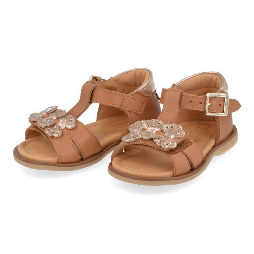 Zecchino d'oro sandalen cognac Meisjes ( - cognac sandaaltje N23-2311-1b) - Junior Steps