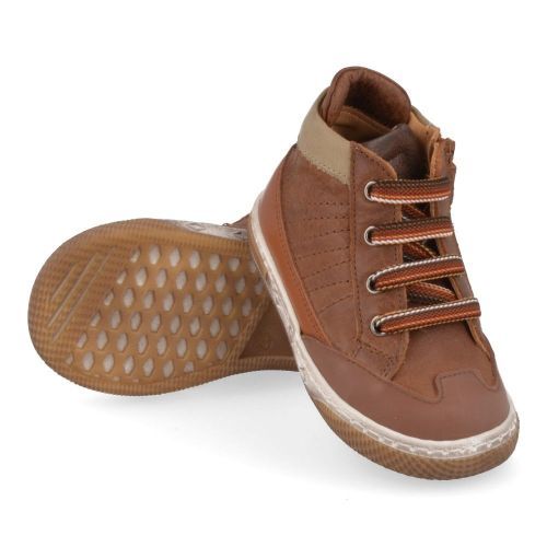Zecchino d'oro sneakers cognac Jongens ( - cognac sneaker1502) - Junior Steps