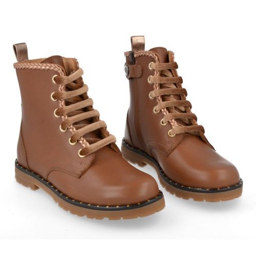 Zecchino d'oro Lace-up boots cognac Girls (3334) - Junior Steps