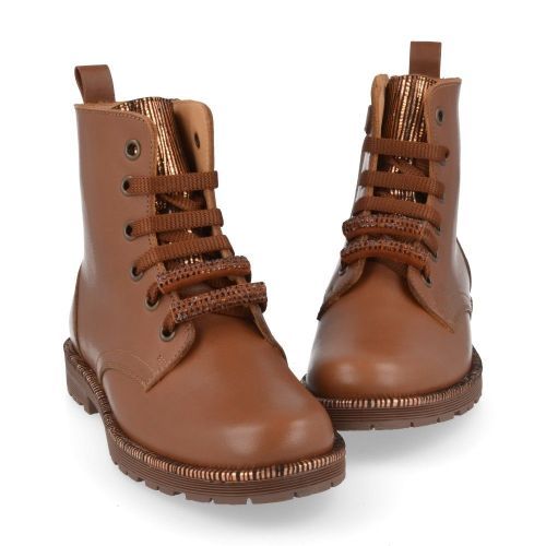 Zecchino d'oro Lace-up boots cognac Girls (3338) - Junior Steps