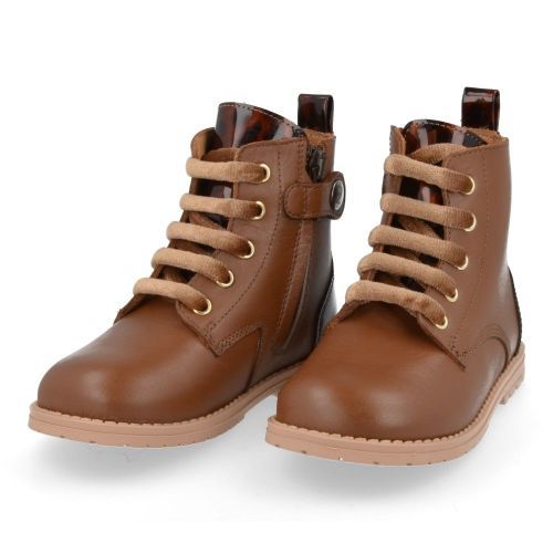 Zecchino d'oro Lace-up boots cognac Girls (n4-0439) - Junior Steps
