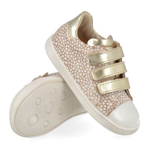 Zecchino d'oro sneakers ecru Meisjes ( - ecru/goud sneaker met velcrosluitingN12-1141-6L) - Junior Steps