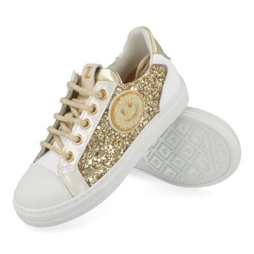 Zecchino d'oro Sneakers ecru Girls (F14-4550-1L) - Junior Steps