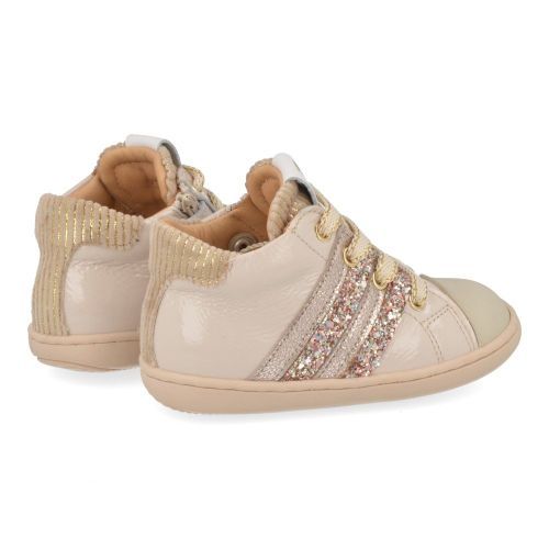 Zecchino d'oro sneakers ecru Meisjes (Ecru lak sneakertje met glitter accent - n12-1555) - Junior Steps