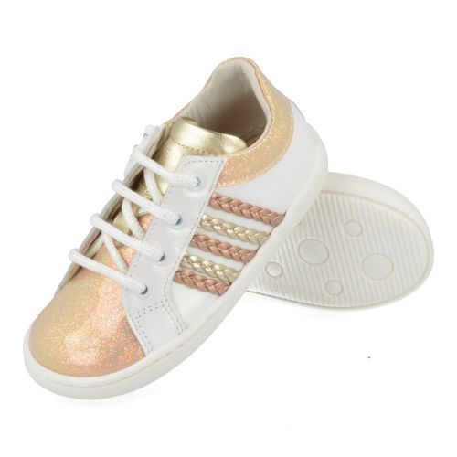 Zecchino d'oro sneakers ecru Meisjes ( - ecru  sneakerN12-1522-1G) - Junior Steps
