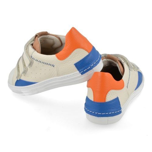 Zecchino d'oro sneakers ecru Jongens ( - ecru velcro sneaker met rubber stootneusF14-4543-Zl) - Junior Steps
