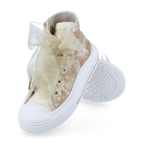 Zecchino d'oro sneakers GOUD Meisjes (Goud kleurige pailletten sneaker  - f13-4305) - Junior Steps