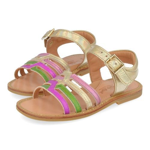 Zecchino d'oro sandalen GOUD Meisjes ( - goud multi kleurig sandaaltjeA21-1809-2B) - Junior Steps