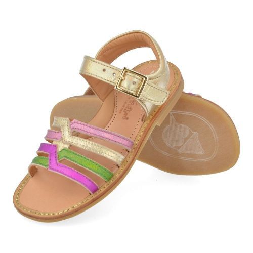 Zecchino d'oro sandalen GOUD Meisjes ( - goud multi kleurig sandaaltjeA21-1809-2B) - Junior Steps