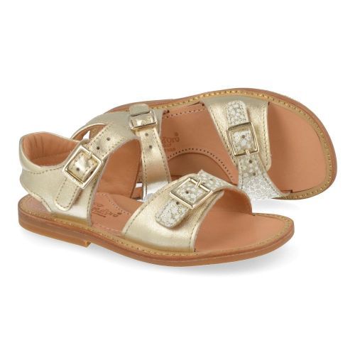 Zecchino d'oro Sandals Gold Girls (A21-1906-5L) - Junior Steps