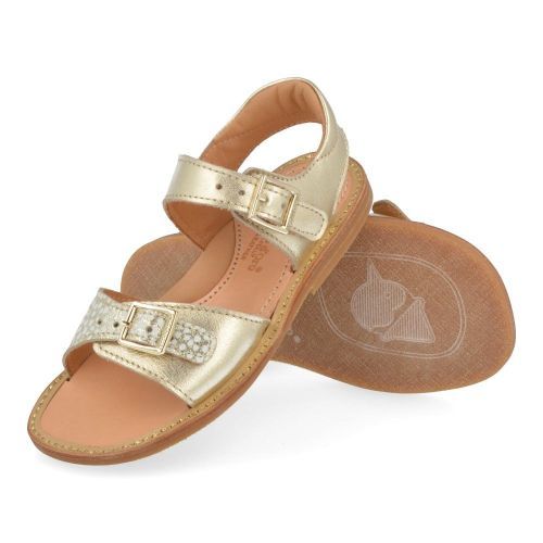 Zecchino d'oro Sandals Gold Girls (A21-1906-5L) - Junior Steps