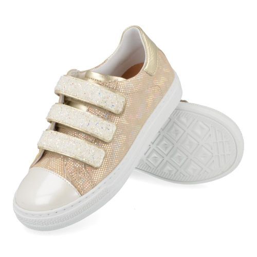Zecchino d'oro sneakers GOUD Meisjes ( - goud sneaker met velcrosluitingF14-4441-8G) - Junior Steps