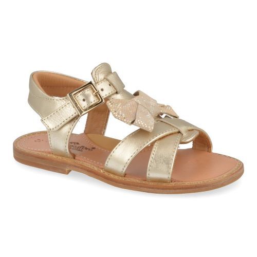 Zecchino d'oro sandalen GOUD Meisjes ( - gouden sandaal met strikjeA21-1848-1G) - Junior Steps