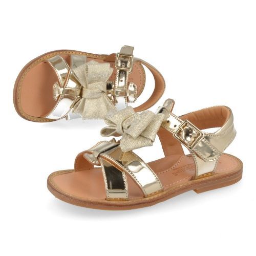 Zecchino d'oro sandalen GOUD Meisjes ( - gouden sandaal met strikjeA21-1910-1L) - Junior Steps