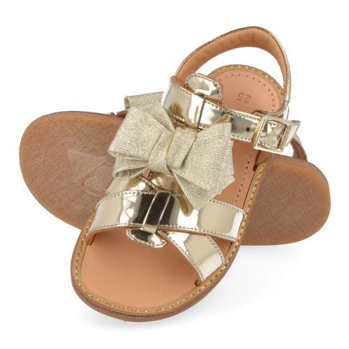 Zecchino d'oro sandalen GOUD Meisjes ( - gouden sandaal met strikjeA21-1910-1L) - Junior Steps