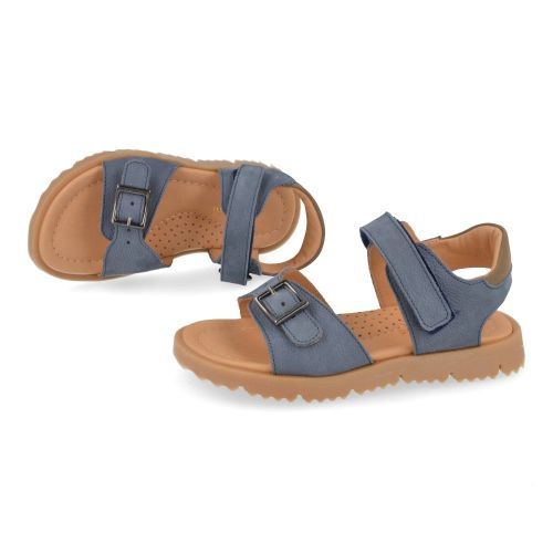 Zecchino d'oro sandalen jeans bl Jongens ( - jeansblauw nubuck sandaal A33-3301-2L) - Junior Steps
