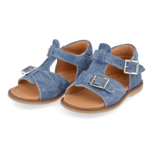 Zecchino d'oro sandalen jeans bl Jongens ( - jeansblauw sandaaltje met gesloten hielN23-2322-ZL) - Junior Steps