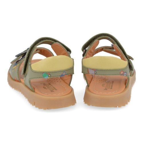 Zecchino d'oro sandalen kaki Jongens ( - kaki sandaal met traktorprintA33-3301) - Junior Steps