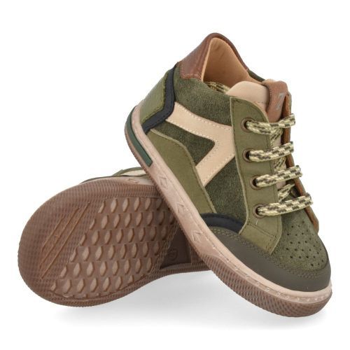 Zecchino d'oro sneakers kaki Jongens (Kaki sneaker met rubber stootneus - n12-1605) - Junior Steps