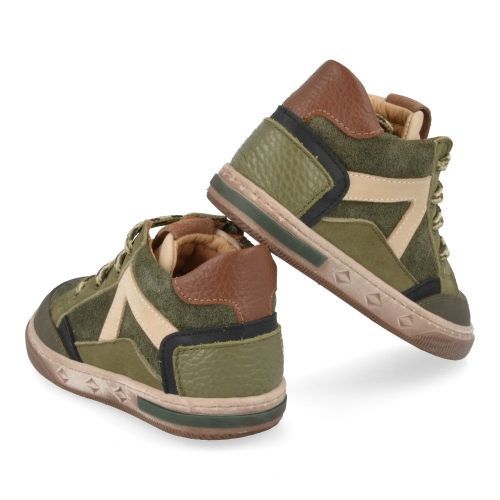 Zecchino d'oro sneakers kaki Jongens (Kaki sneaker met rubber stootneus - n12-1605) - Junior Steps