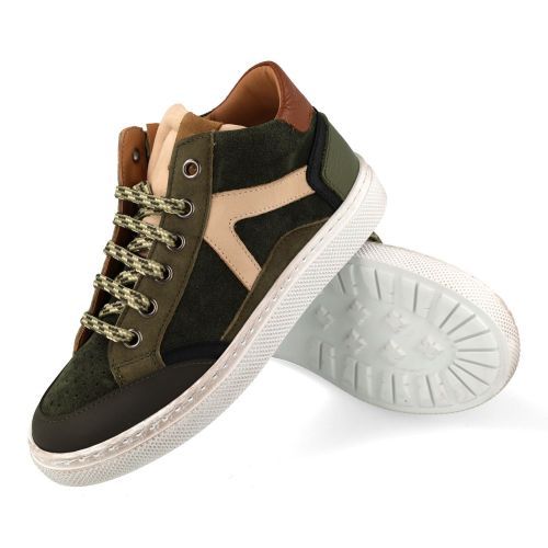 Zecchino d'oro sneakers kaki Jongens (kaki sneaker met rubbere stootneus - M12-7225) - Junior Steps