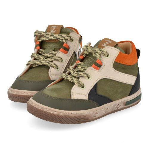 Zecchino d'oro sneakers blauw Jongens (kaki sneaker met rubberen stootneus - n12-1609) - Junior Steps