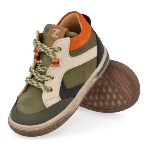 Zecchino d'oro sneakers blauw Jongens (kaki sneaker met rubberen stootneus - n12-1609) - Junior Steps