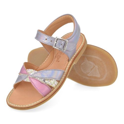 Zecchino d'oro sandalen lila Meisjes ( - lila glitter sandaaltjeA21-1813-3B) - Junior Steps