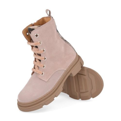 Zecchino d'oro veterboot lila Meisjes ( - lila veterbottine met zebraprinta00-001) - Junior Steps