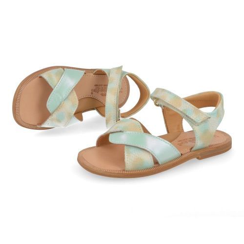 Zecchino d'oro sandalen mint Meisjes ( - mint goud sandaaltjeA21-1834-1G) - Junior Steps