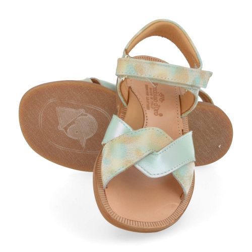 Zecchino d'oro sandalen mint Meisjes ( - mint goud sandaaltjeA21-1834-1G) - Junior Steps