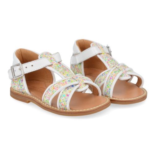 Zecchino d'oro sandalen roze Meisjes ( - multi glitter sandaaltje met gesloten hiA23-2402) - Junior Steps