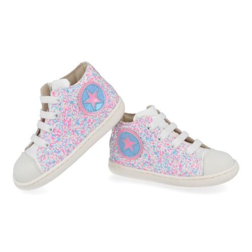 Zecchino d'oro sneakers roze Meisjes ( - multi glitter  sneaker met rubber stootnN12-1514-1L) - Junior Steps