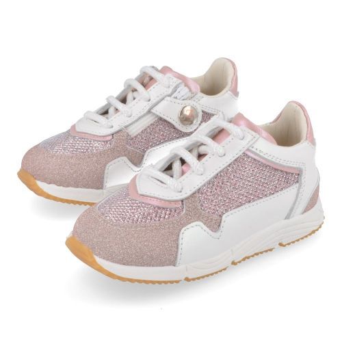 Zecchino d'oro sneakers roze Meisjes ( - roze glitter sneakertjeA02-252) - Junior Steps