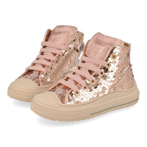 Zecchino d'oro sneakers roze Meisjes (Roze kleurige pailletten sneaker  - f13-4305) - Junior Steps