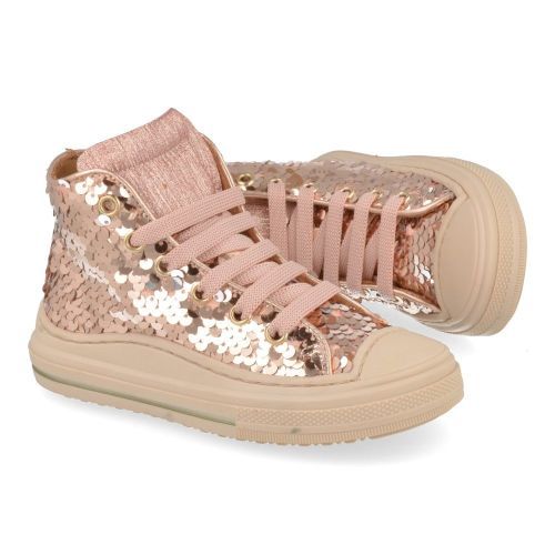 Zecchino d'oro sneakers roze Meisjes (Roze kleurige pailletten sneaker  - f13-4305) - Junior Steps