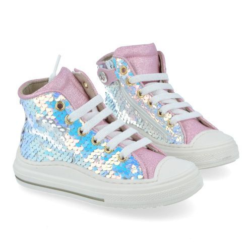 Zecchino d'oro sneakers roze Meisjes (Roze kleurige pailletten sneaker  - f13-4305) - Junior Steps