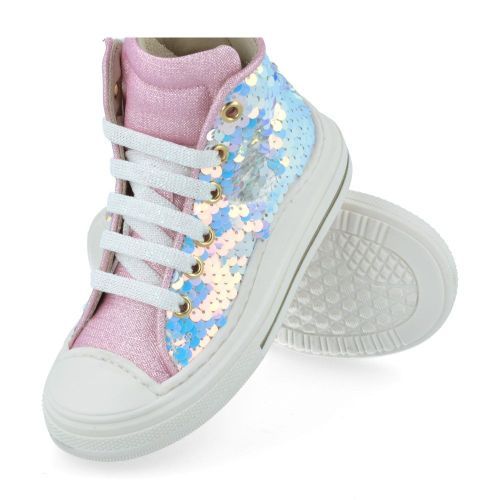 Zecchino d'oro sneakers roze Meisjes (Roze kleurige pailletten sneaker  - f13-4305) - Junior Steps