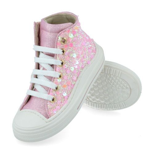 Zecchino d'oro sneakers roze Meisjes (Roze kleurige pailletten sneaker  - f13-4305) - Junior Steps