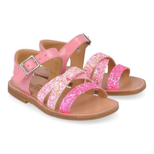 Zecchino d'oro sandalen roze Meisjes ( - roze sandaal met glitterA21-1895) - Junior Steps