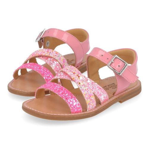 Zecchino d'oro sandalen roze Meisjes ( - roze sandaal met glitterA21-1895) - Junior Steps