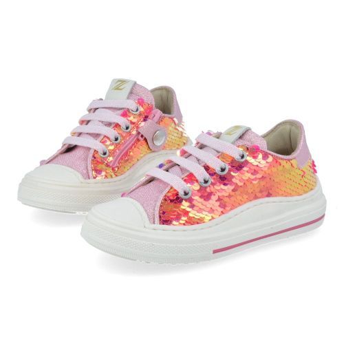 Zecchino d'oro sneakers roze Meisjes (roze sneaker met rubber stootneus - F13-4328) - Junior Steps