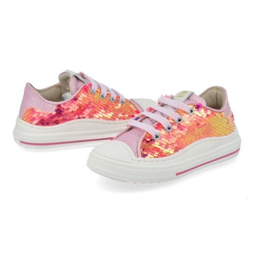 Zecchino d'oro sneakers roze Meisjes (roze sneaker met rubber stootneus - F13-4328) - Junior Steps