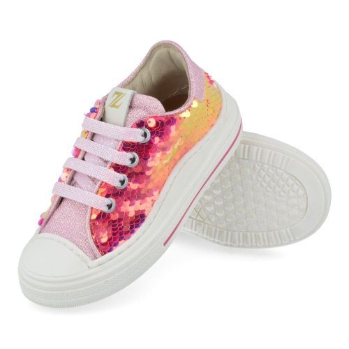 Zecchino d'oro sneakers roze Meisjes (roze sneaker met rubber stootneus - F13-4328) - Junior Steps