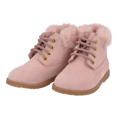 Zecchino d'oro veterbottine roze Meisjes ( - roze veterbottine met wolletjen4-0403) - Junior Steps